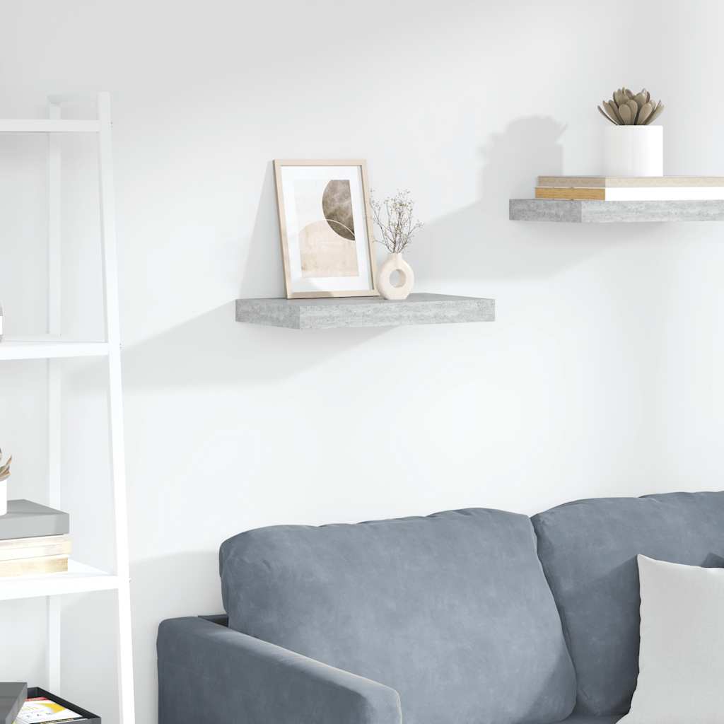 Estante flotante de pared blanco y roble MDF 90x23,5x3,8 cm