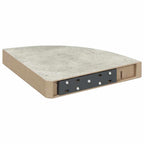 Estante de esquina de pared 2 uds MDF gris hormigón 25x25x3,8cm
