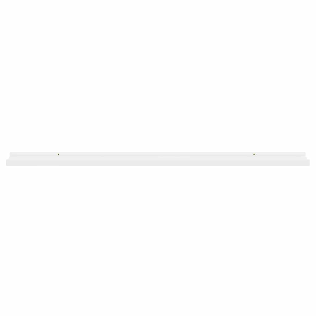 Estantes de pared 2 unidades blanco 100x9x3 cm