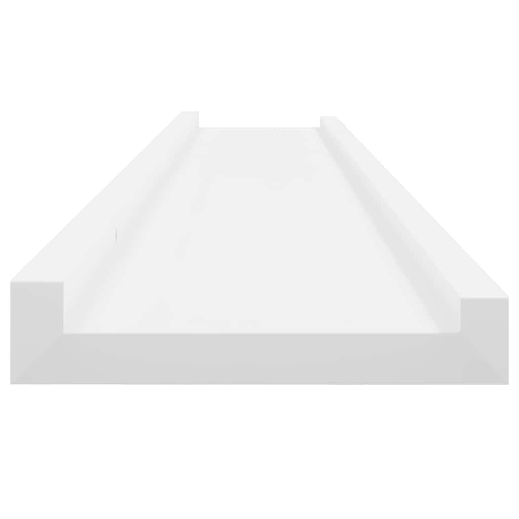 Estantes de pared 2 unidades blanco 100x9x3 cm