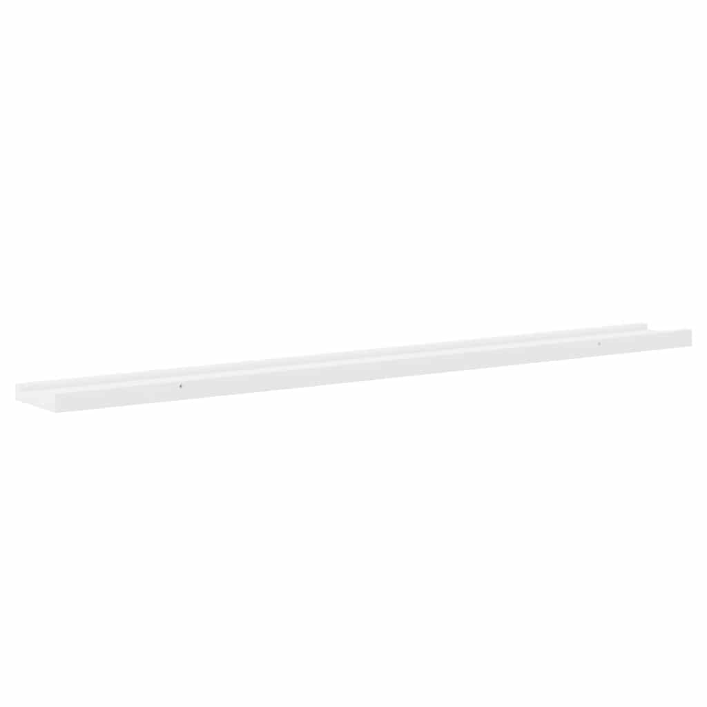 Estantes de pared 2 unidades blanco 100x9x3 cm