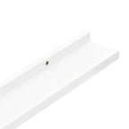 Estantes de pared 2 unidades blanco 100x9x3 cm