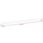 Estantes de pared 2 unidades blanco 100x9x3 cm