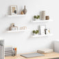 Estantes de pared 2 unidades blanco 100x9x3 cm