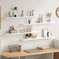 Estantes de pared 2 unidades blanco 100x9x3 cm