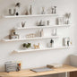 Estantes de pared 2 unidades blanco 100x9x3 cm