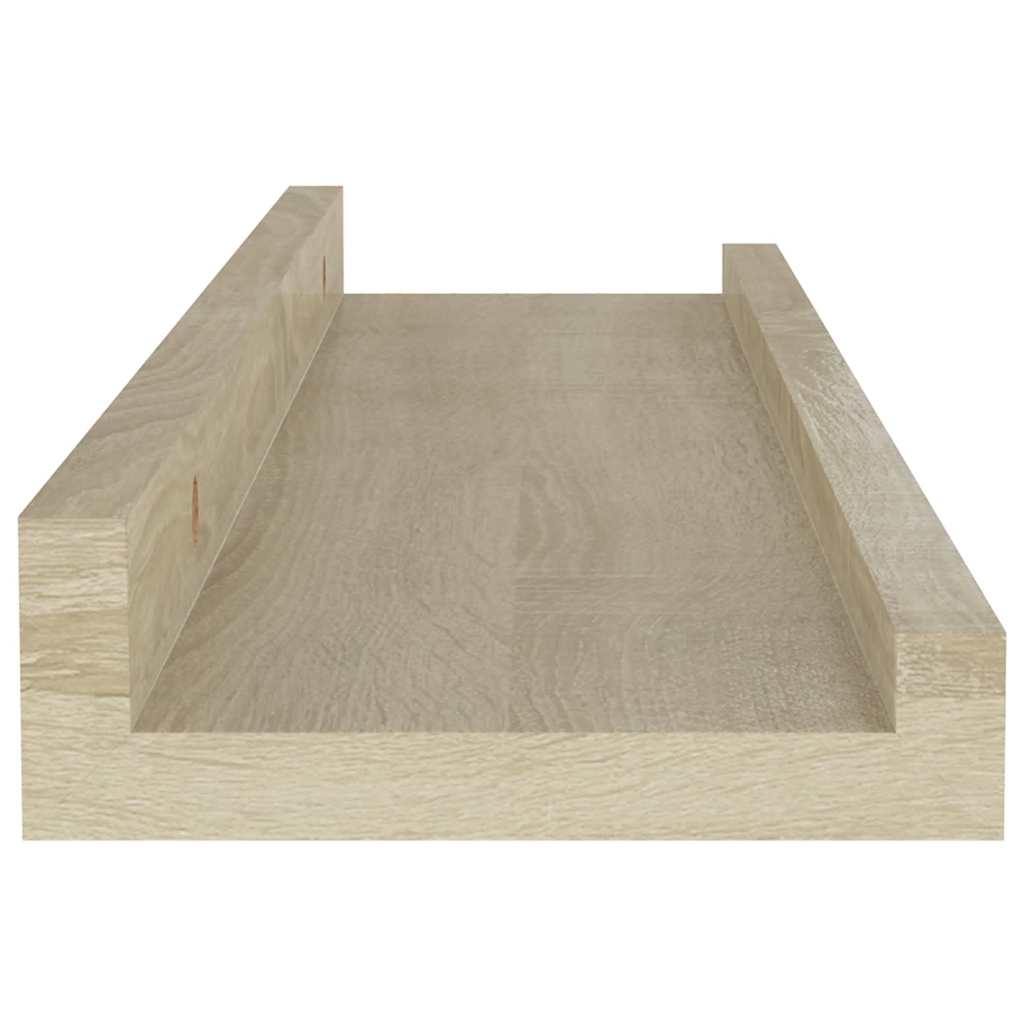 Estantes de pared 2 unidades roble Sonoma 40x9x3 cm