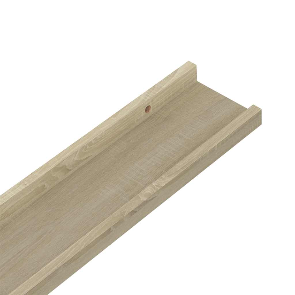 Estantes de pared 2 unidades roble Sonoma 40x9x3 cm
