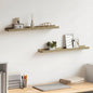 Estantes de pared 2 unidades roble Sonoma 40x9x3 cm