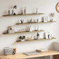 Estantes de pared 2 unidades blanco 100x9x3 cm