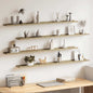 Estantes de pared 2 unidades blanco 100x9x3 cm