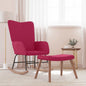 Mecedora con taburete tela patchwork