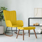 Mecedora con taburete tela patchwork
