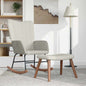 Mecedora con taburete tela patchwork