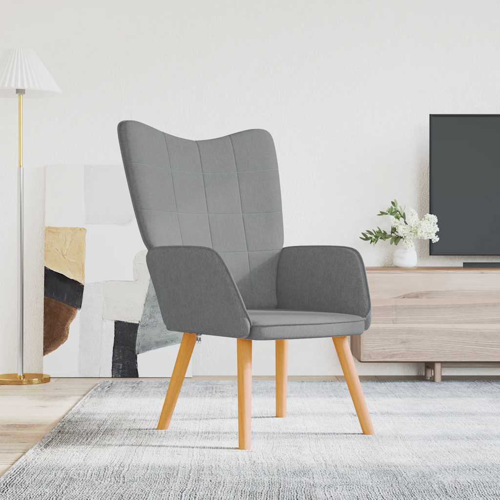 Mustard yellow fabric recliner
