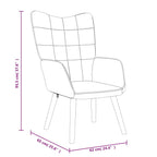 Silla de relajación de tela gris oscuro