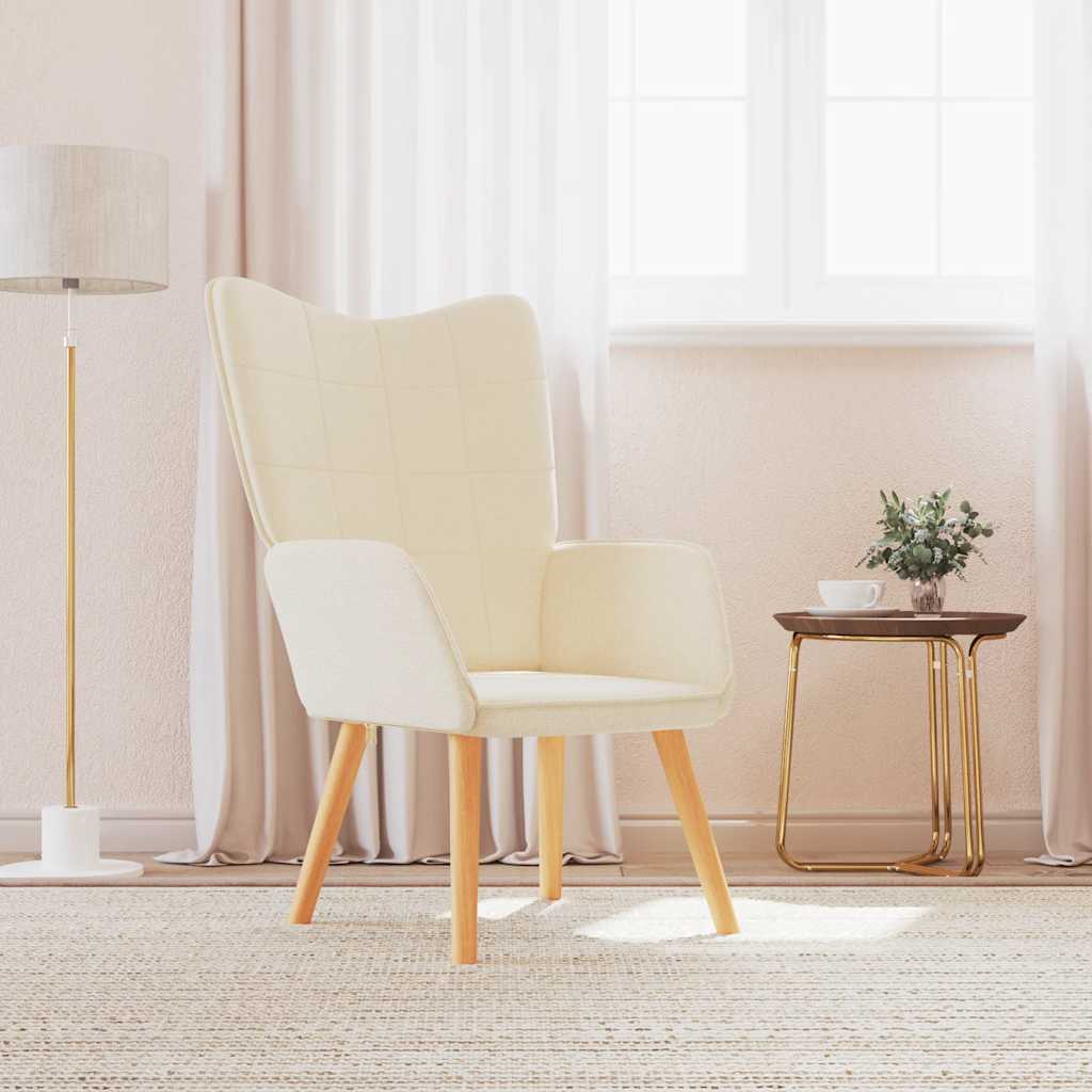 Mustard yellow fabric recliner