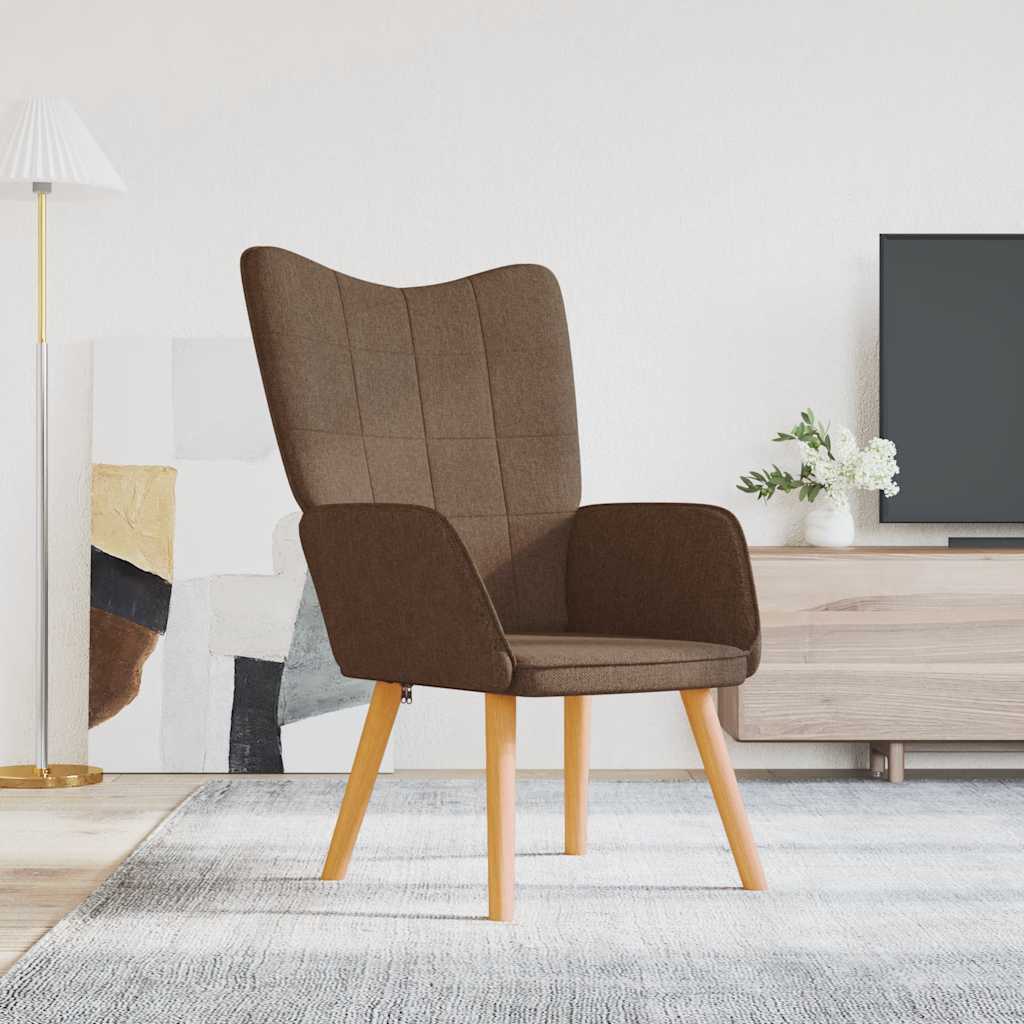 Mustard yellow fabric recliner