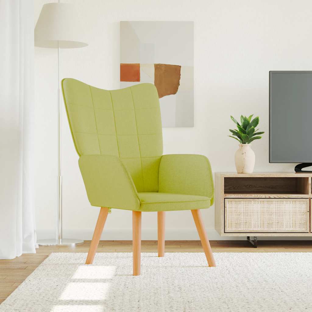 Mustard yellow fabric recliner