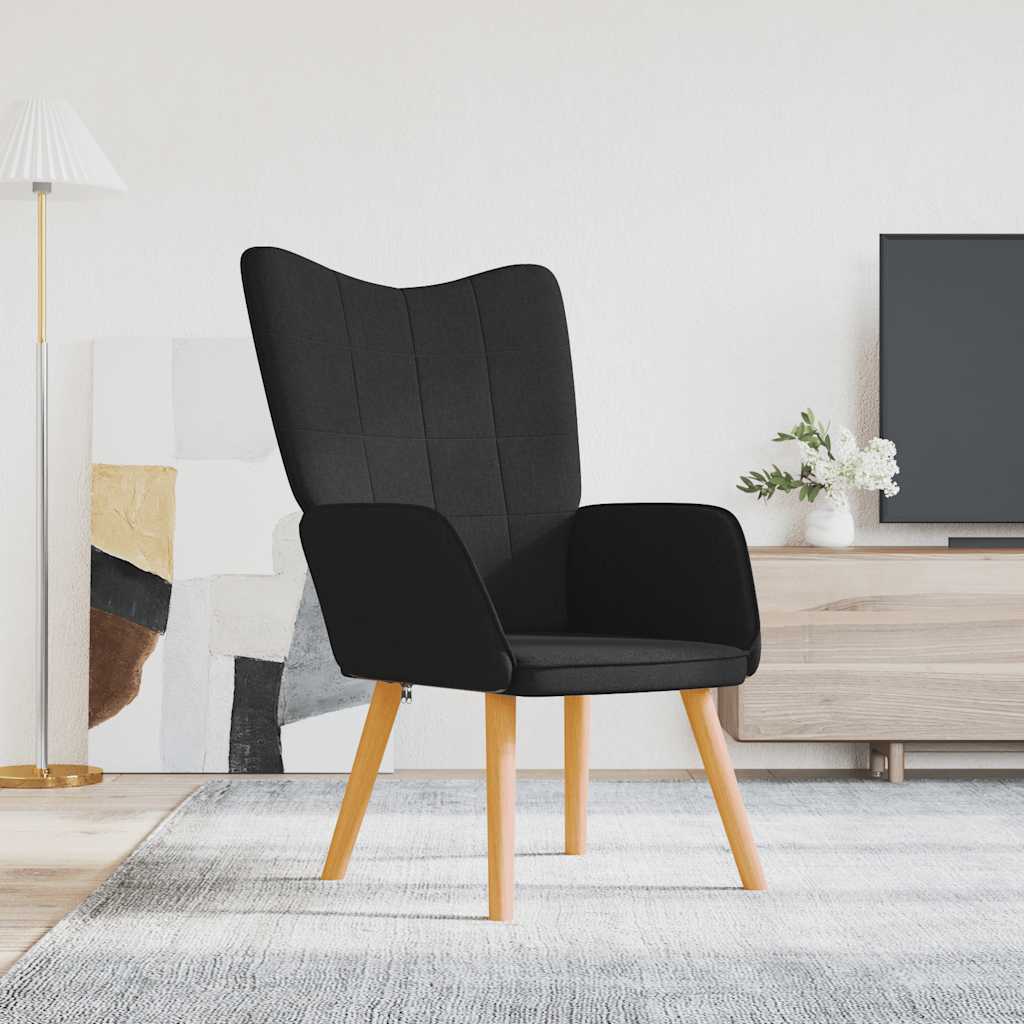 Mustard yellow fabric recliner