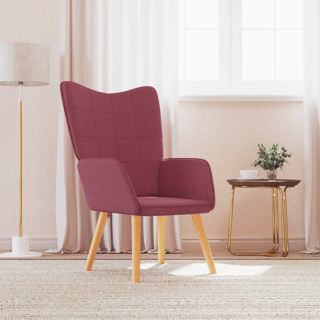 Mustard yellow fabric recliner