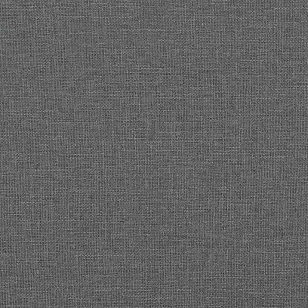 Silla de relajación con reposapiés de tela gris oscuro