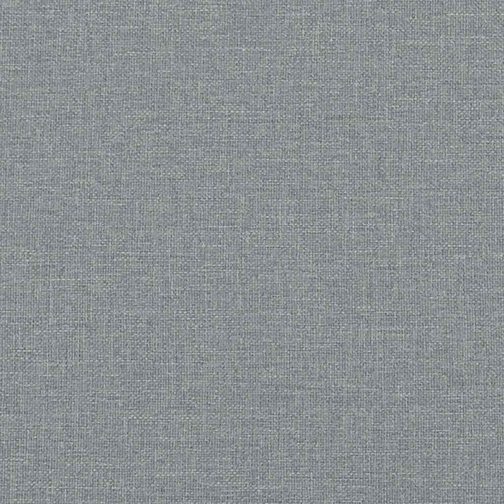 Silla mecedora de tela gris claro