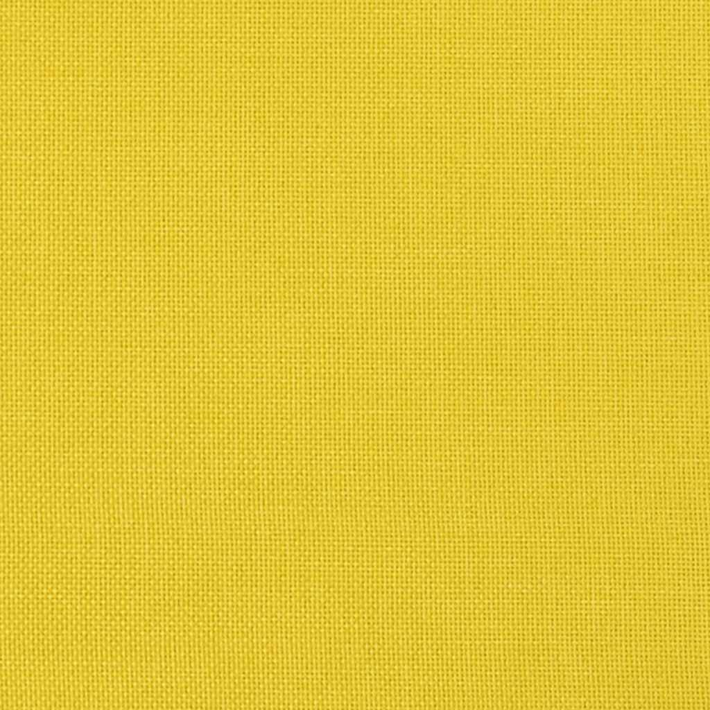 Silla mecedora de tela amarillo mostaza