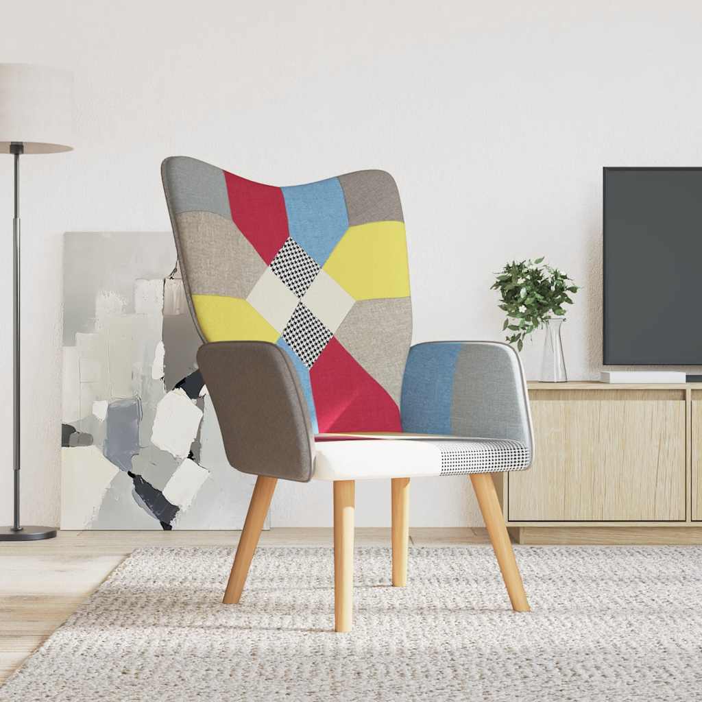 Dark gray fabric relaxation chair