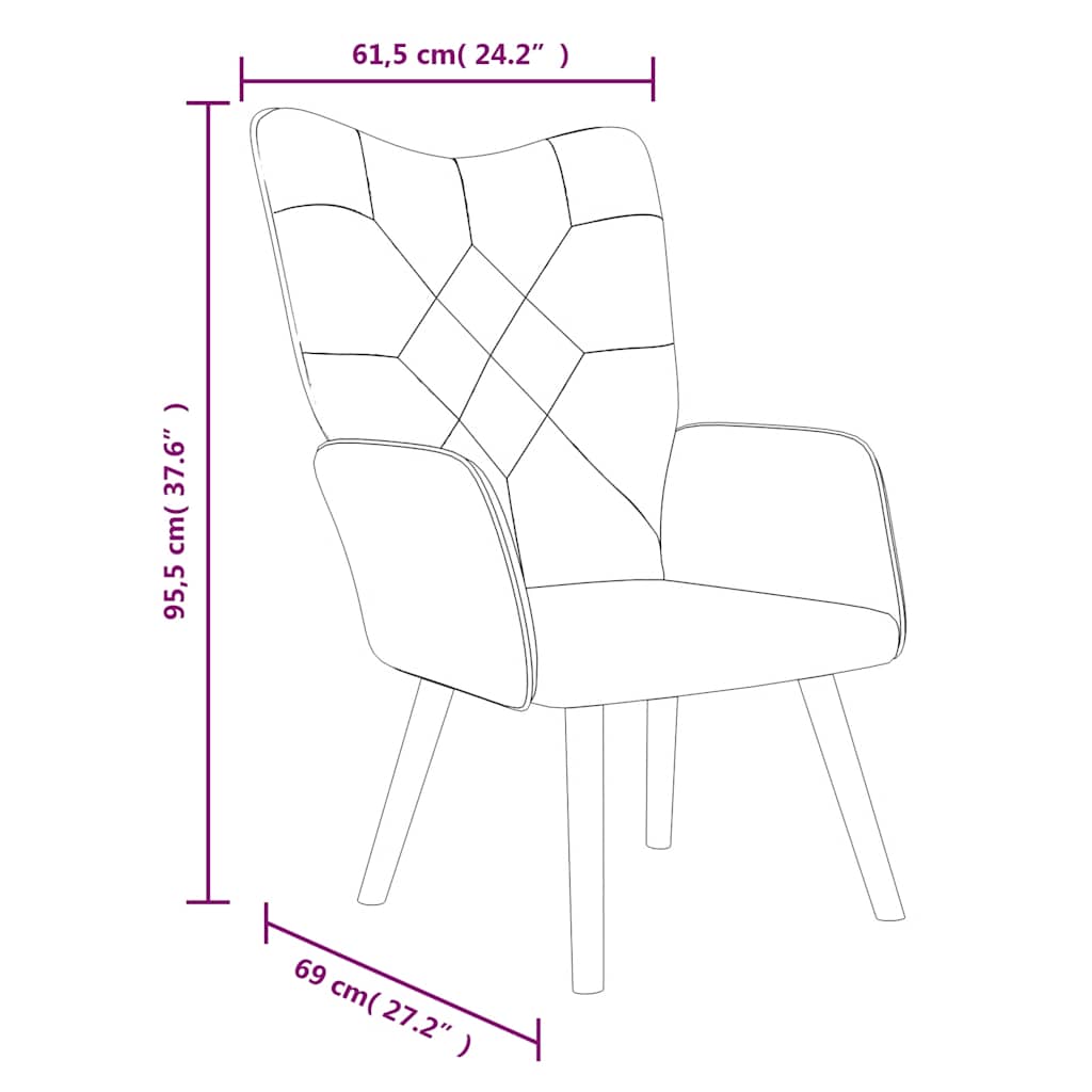 Silla de relajación con reposapiés tela patchwork