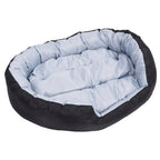 Cojín para perro reversible y lavable gris y negro 110x80x23 cm