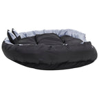 Cojín para perro reversible y lavable gris y negro 150x120x25 cm
