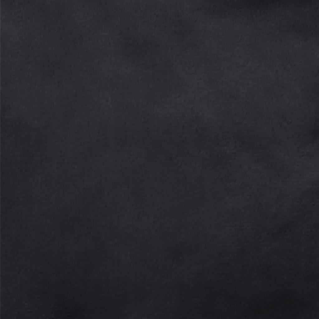 Cama para perros felpa y cuero sintético negra 69x59x19 cm