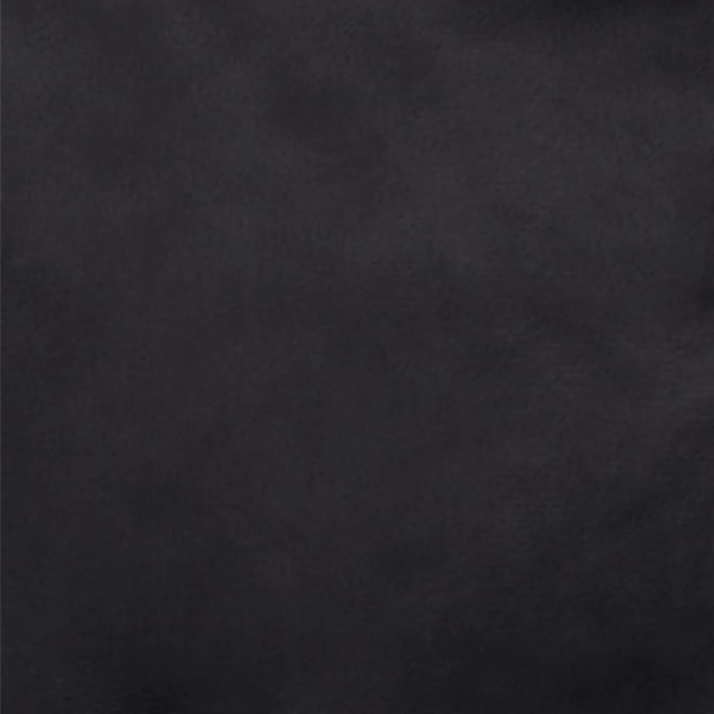 Cama para perros felpa y cuero sintético negra 79x70x19 cm