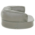 Colchón para cama de perro ergonómico aspecto lino gris 60x42cm