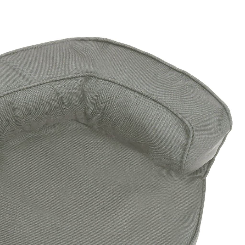 Colchón para cama de perro ergonómico aspecto lino gris 60x42cm
