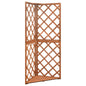 Solid fir wood corner trellis 50x50x145 cm