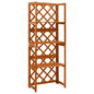 Trellis with shelves solid fir wood 55x30x140 cm
