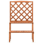 Soporte de plantas y enrejado madera de abeto 70x42x115 cm