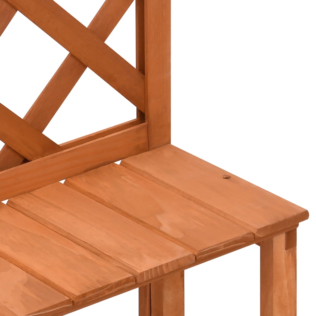 Soporte de plantas y enrejado madera de abeto 70x42x115 cm