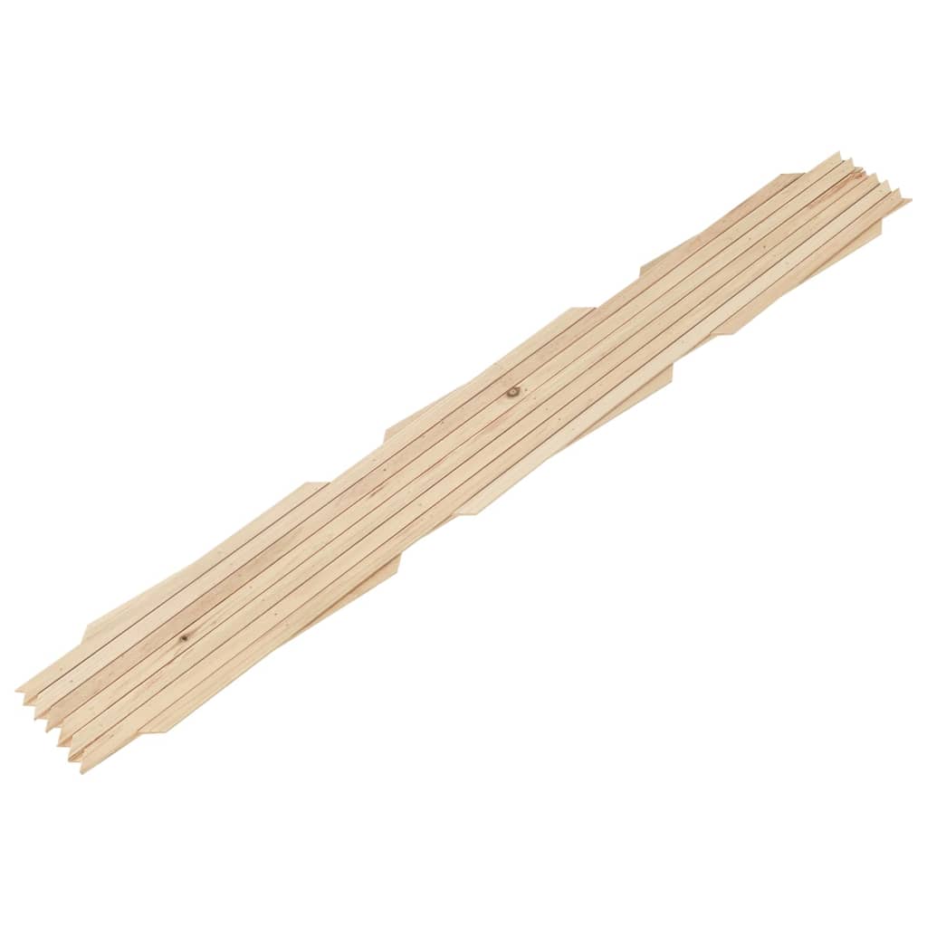 Vallas enrejado 5 uds madera maciza de abeto 180x80 cm