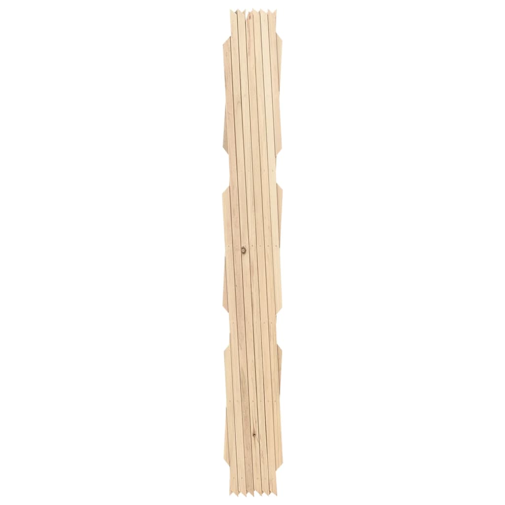 Vallas enrejado 5 uds madera maciza de abeto 180x80 cm