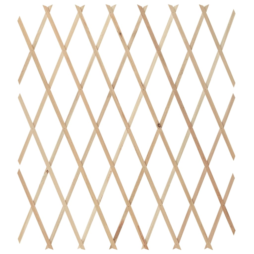 Vallas enrejado 5 uds madera maciza de abeto 180x80 cm