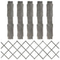 Vallas enrejado 5 uds madera maciza de abeto 180x80 cm