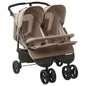 Carrito para gemelos de acero azul marino