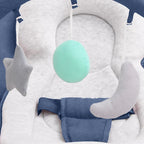 Hamaca mecedora para bebés de acero azul marino