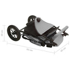 Carrito de bebés de acero gris claro