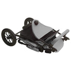 Carrito de bebés de acero gris claro