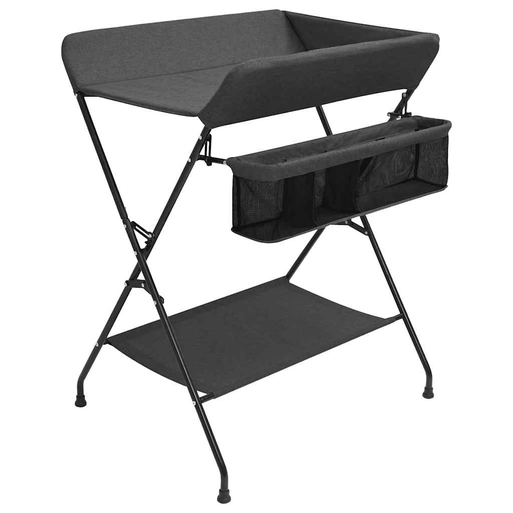 Mesa de mudar de ferro vermelha