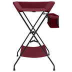 Mesa cambiadora de hierro rojo